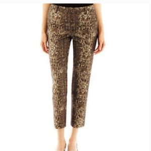 Sexy gold & black Worthington snake print pants